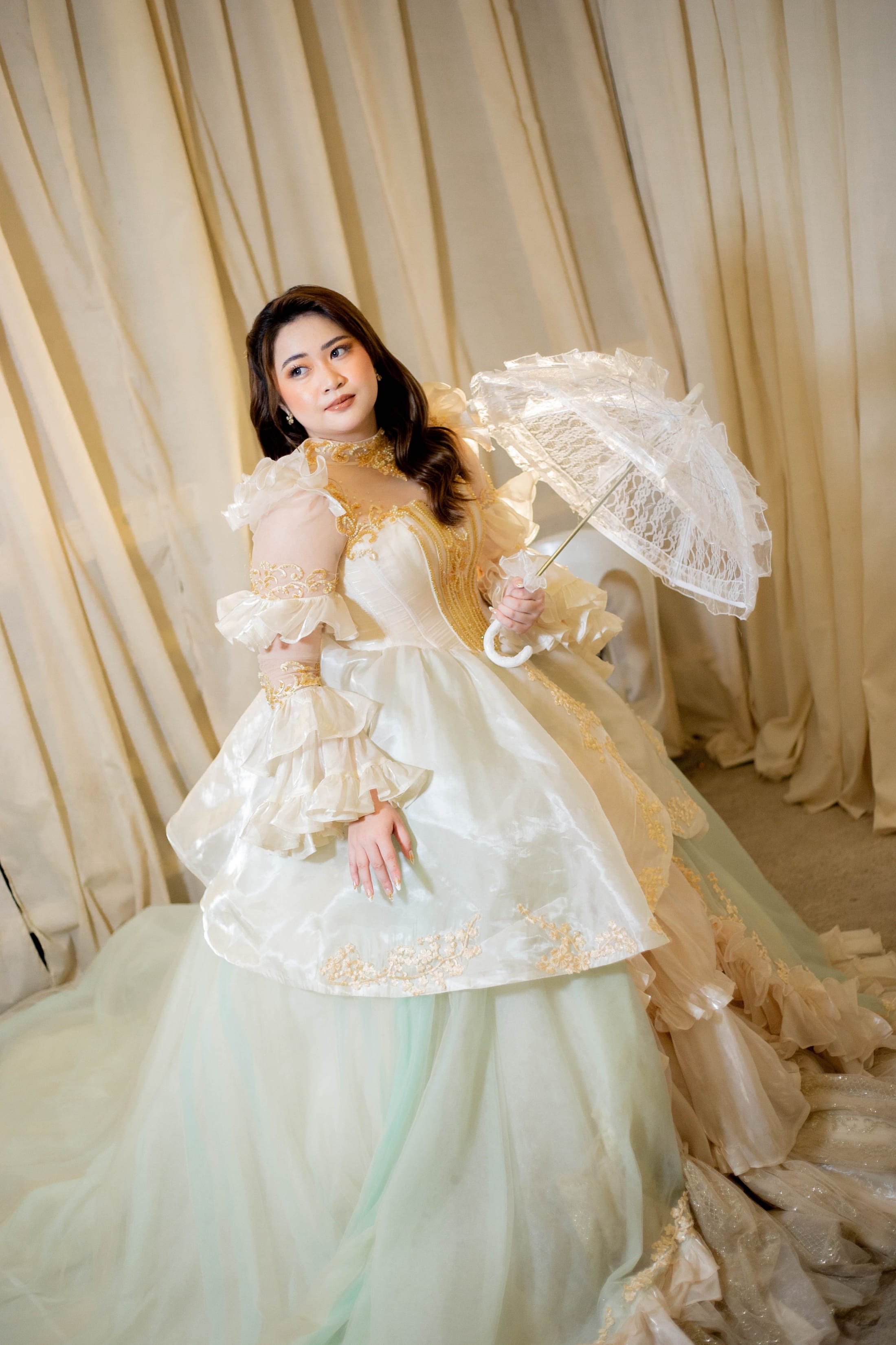 Golden Vintage Gown